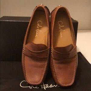 Cole Haan pure leather slippers, with box and bag